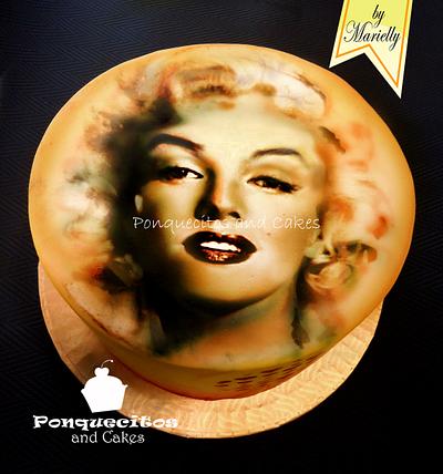 Marilyn painted cake - Cake by Marielly Parra