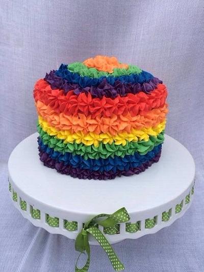 Rainbow cake - Cake by SweetDelightsbyIffat