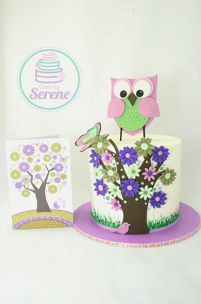 Owl Cake - Cake by Cakes By Serene