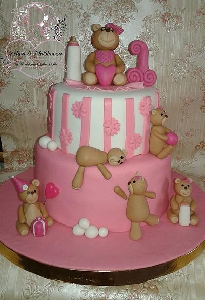 Teddy bear  - Cake by Zahraa Fayyad