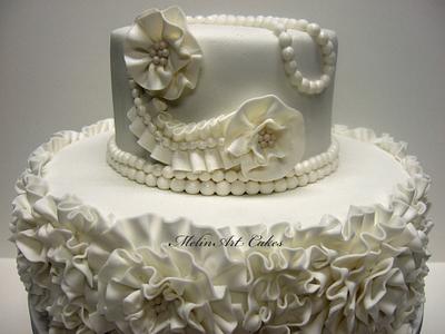 Couture wedding cake - Cake by MelinArt