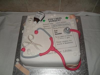 Doctors orders - Cake by Marie 2 U Cakes  on Facebook