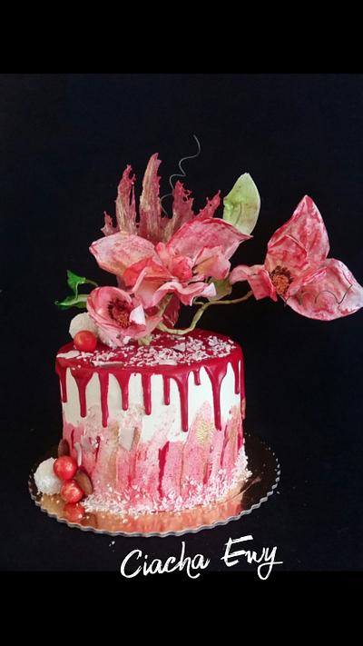 Ognisty drip - Cake by Ewa