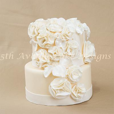 Fashion Fondant Inspired Wedding Cake - Cake by Bobbie