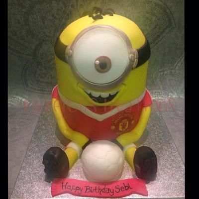 Manchester Minion - Cake by Kayleigh's Kreations 