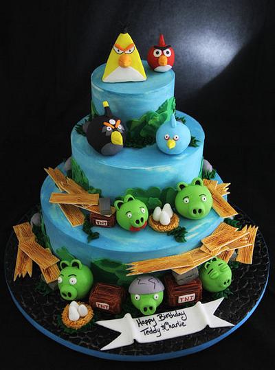 Angry Birds - Cake by Orlando Leon
