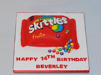 skittles cake - Cake by HeavenlySweets