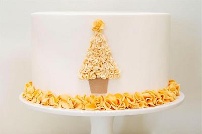 'Christmas Tree' Ruffle Cake - Cake by Alison Lawson Cakes