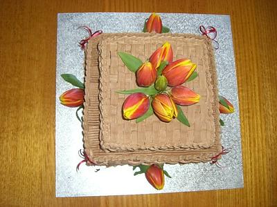 Tulip for Amanda - Cake by AlphacakesbyLoan 