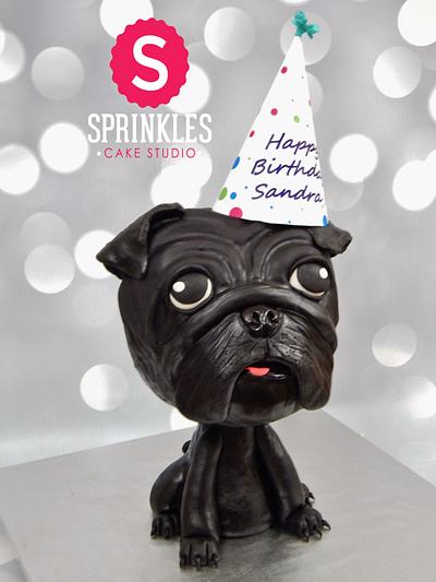 Pepper the pug - Cake by Sprinkles Cake Studio