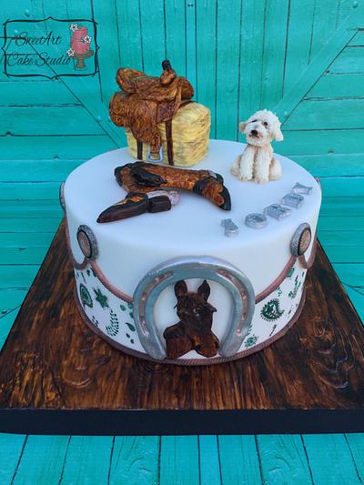 Western Gal - Cake by SweetArt Cake Studio