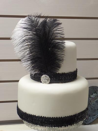 20s style flapper cake - Cake by The Vintage Baker