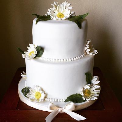Daisy Wedding Cake - Cake by Ambrosia Cakes