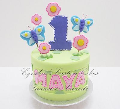 For Little Maya - Cake by Cynthia Jones