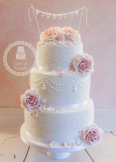 Sweet Country Wedding Cake - Cake by CakesAtRachels
