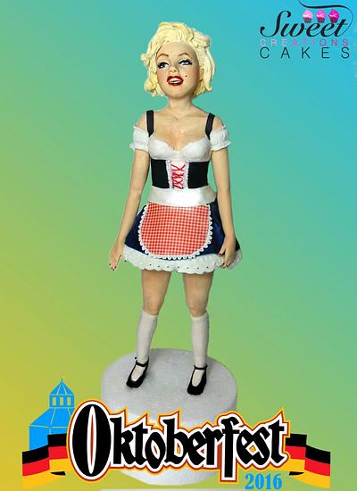 OktoberFest 2016 Collaboration : Marilyn Monroe doll  - Cake by Sweet Creations Cakes