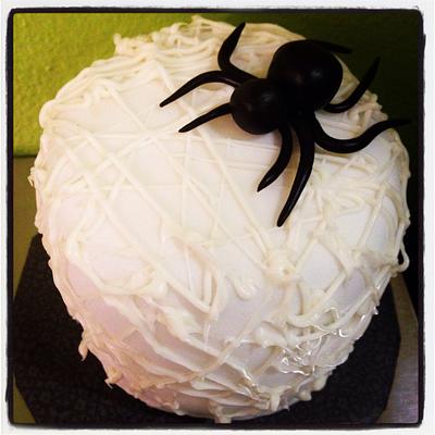 Mini spider web cake - Cake by Little Black Box