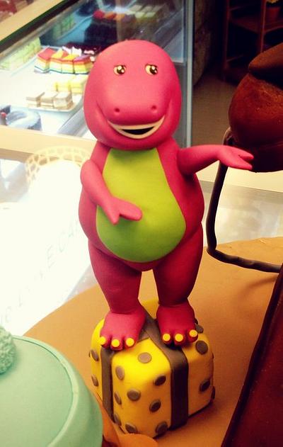 Barney & Friends with their Phone - Cake by three lights cakes