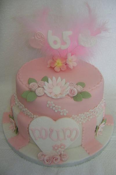 65th Birthday - Cake by Beverley Childs