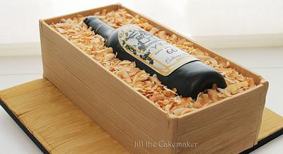 wine bottle cake - Cake by jill chant