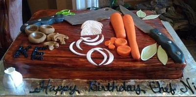 Chef's Birthday - Cake by Sherri