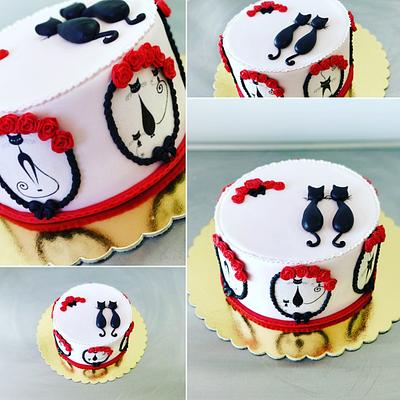 cake with a cat - Cake by elisabethcake 