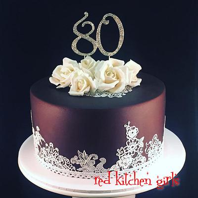 Elegant 80 - Cake by Zoe Byres