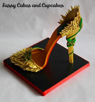 Golden Stiletto - Cake by Sassy Cakes and Cupcakes (Anna)