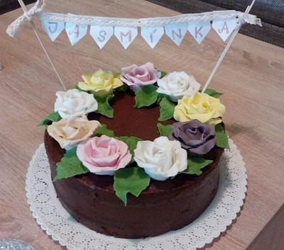 rose cake - Cake by Ellyys