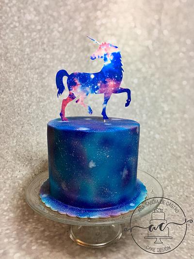 Unicor galaxy cake - Cake by Ana Sabóia de Castro Cake Design