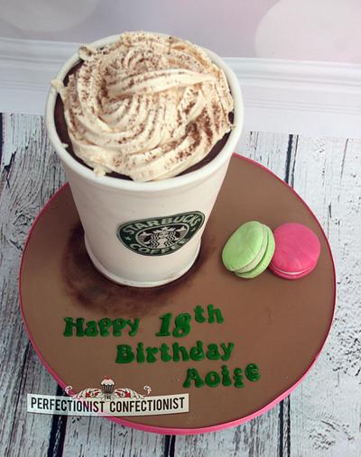 Aoife - Starbucks Birthday Cake  - Cake by Niamh Geraghty, Perfectionist Confectionist