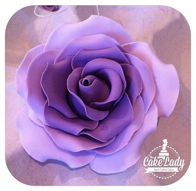 Large Lilac Rose - Cake by The Cake Lady