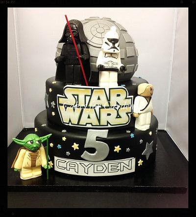 3 tier Star Wars  - Cake by Nichola