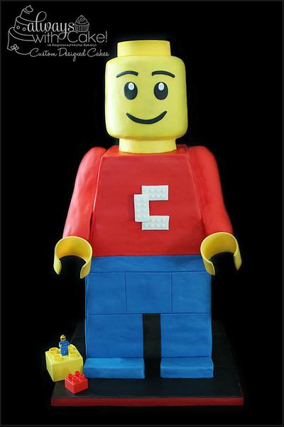 Lego Man - Cake by AlwaysWithCake