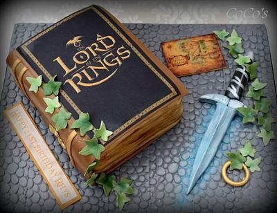 Lord of the Rings book cake  - Cake by Lynette Brandl