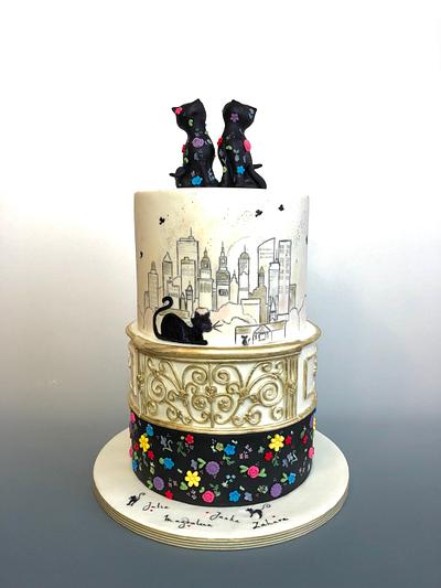 Black cats - Cake by tomima