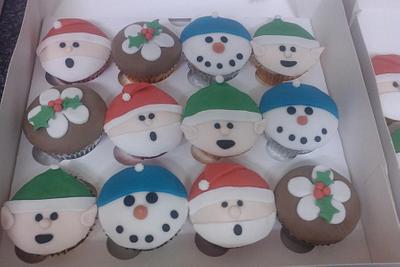 christmas cuppies - Cake by amy
