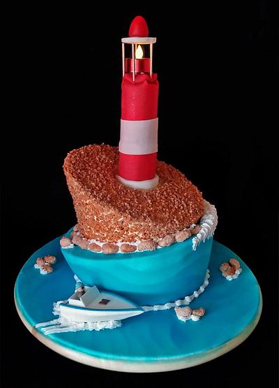 topsy turvy island cake - Cake by AllAboutSugar