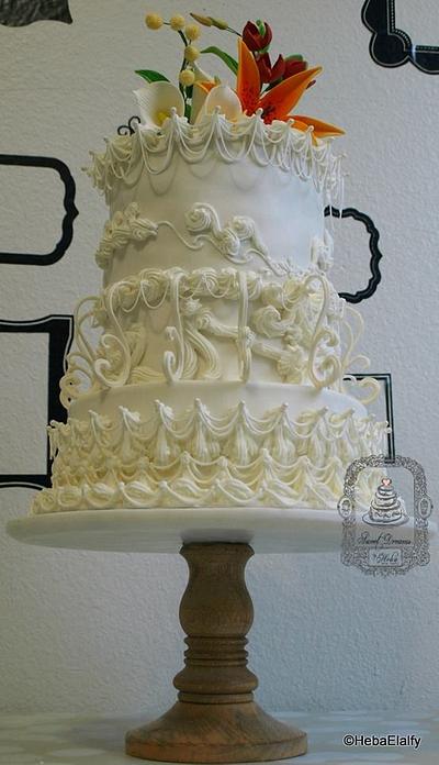 Sweet Summer Collab - Wedding Cake. - Cake by Sweet Dreams by Heba 