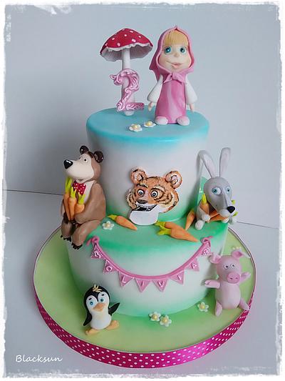 Masha and her friends - Cake by Zuzana Kmecova