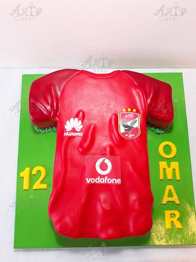 Alahly club T-shirt - Cake by Arty cakes
