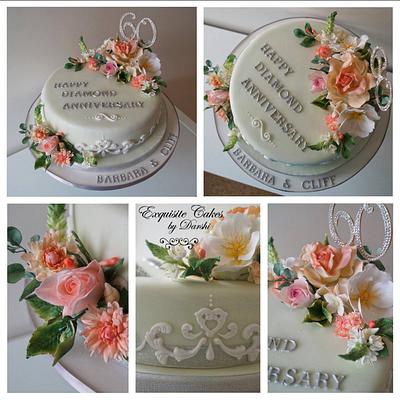 Diamond Anniversary Cake - Cake by Exquisite Cakes by D