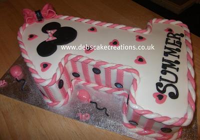 Minnie Mouse No1 - Cake by debscakecreations