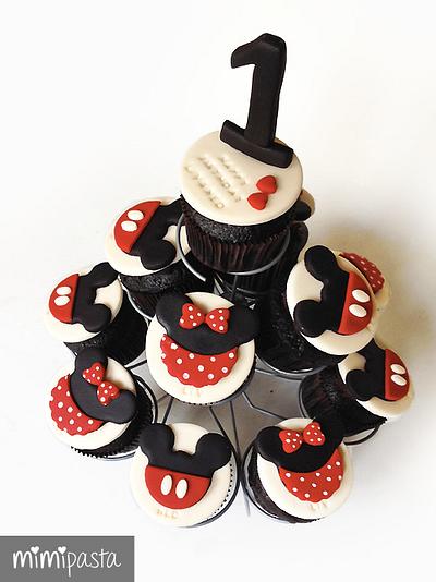 Mickey & Minnie Mouse Cupcakes - Cake by MimiPasta