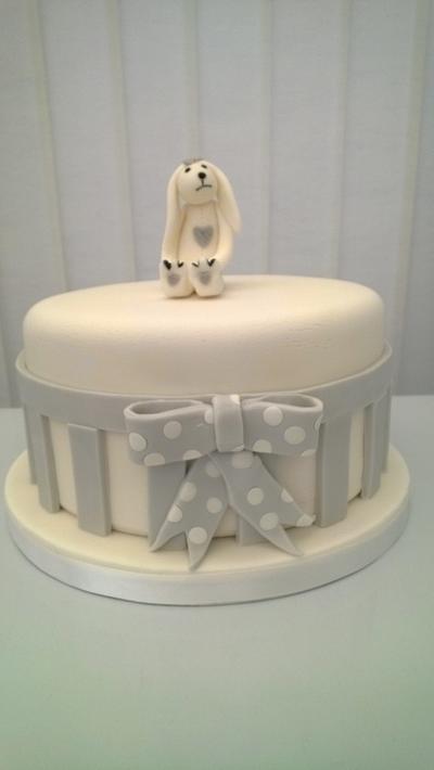 Bunny Baby Shower Cake - Cake by Combe Cakes