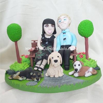 For the Love of Dogs - Cake by Angel, The Cupcake Lady