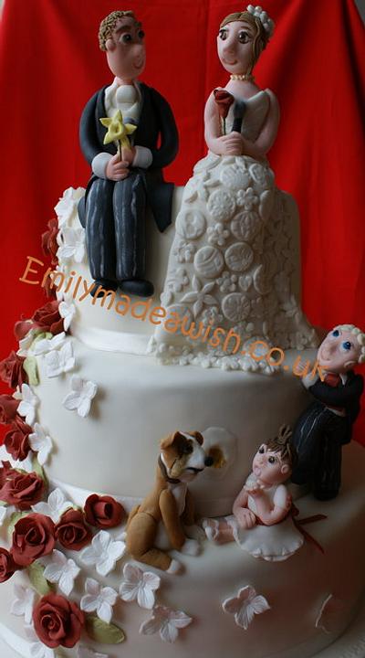 Last minute wedding cake - Cake by Emilyrose