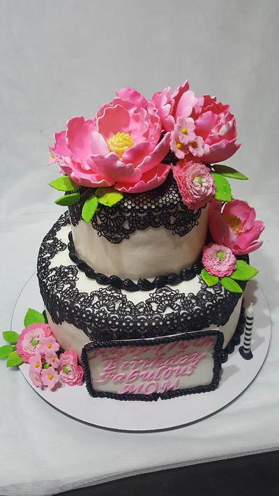 Pink & Lace - Cake by Karamelo Cakes & Pastries