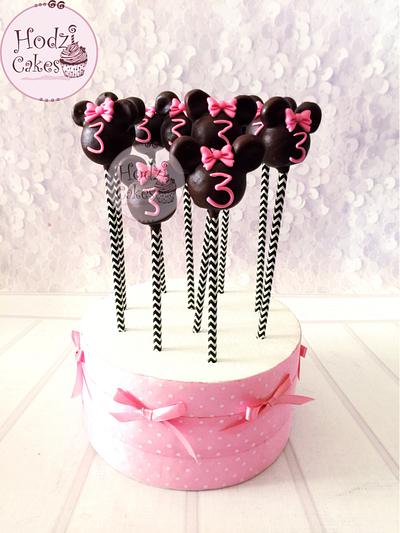 Minnie Mouse chocolate Cake Pops🎀 - Cake by Hend Taha-HODZI CAKES