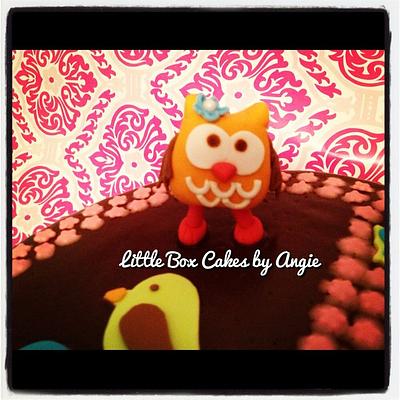Hippie Chic Owl Cake - Cake by Little Box Cakes by Angie